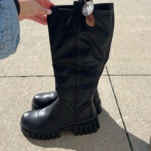Never worn MIA tall black boots